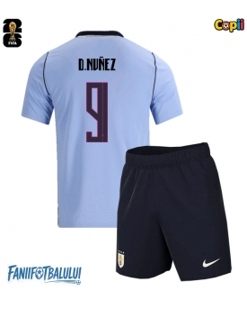 Uruguay Darwin Nunez #9 Echipament de Fotbal Replică Mondial 2026 Copii Acasa (+ Șorturi)